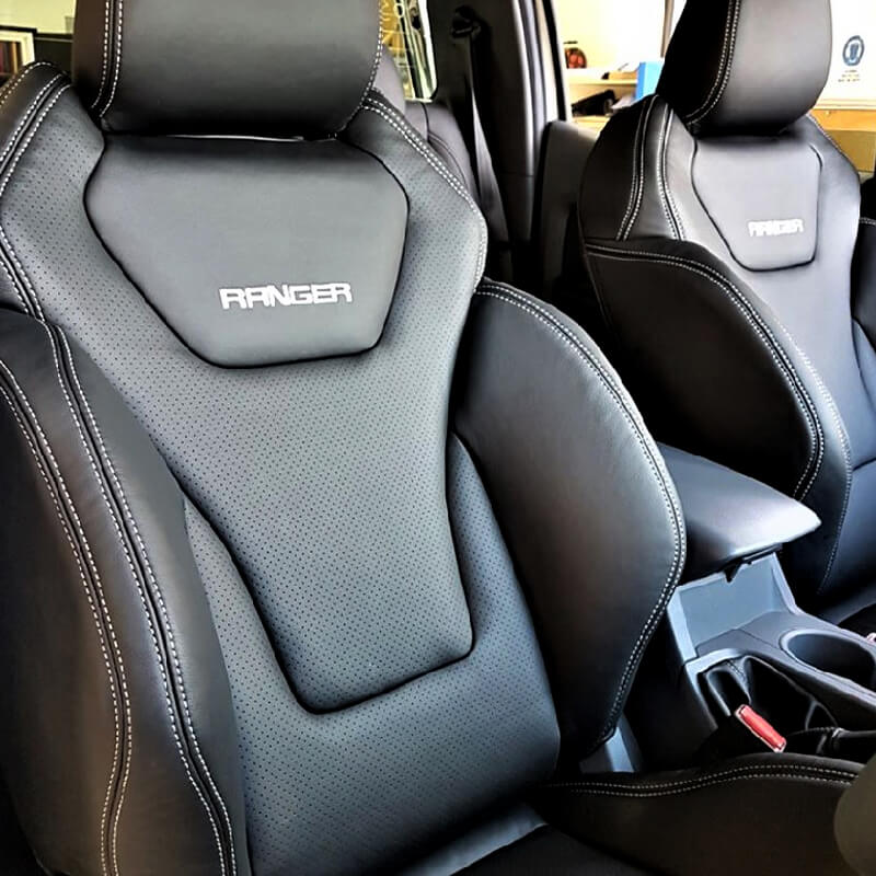 Ford Ranger Sportster Seat Upgrade Premium Leather Autolux Car Interior Exterior Upgrades Auburn Penrith Sydney - Custom Seat Covers For 2020 Ford Ranger
